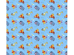 Detský záves DISNEY - Medvedík PÚ s kamarátmi - 140x245 cm