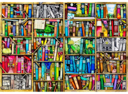 WOODEN CITY Drevené puzzle Knižnica 2v1, 4000 dielikov