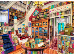 WOODEN CITY Drevené puzzle Priania v kníhkupectve 2v1, 4000 dielikov