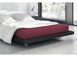 Froté prestieradlo VANILLE 200x180 cm + 25cm - vínovo červené