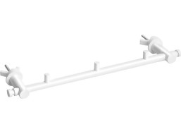 Držiak uterákov na vykurovacie teleso s vešiačikmi - 355 × 40 × 90 mm