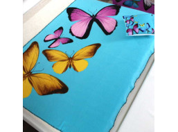 Deka BUTTERFLY 3D motýliky 150x200 cm - tyrkysová