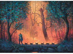 HEYE Puzzle Inner Mystic: Pochod lesom 1000 dielikov