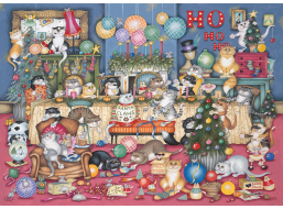 GIBSONS Puzzle Mačacie sviatky 1000 dielikov
