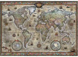 HEYE Puzzle Map Art: Retro svet 1000 dielikov