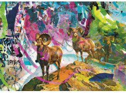 HEYE Puzzle Rebrush! Veľké rohy 1000 dielikov