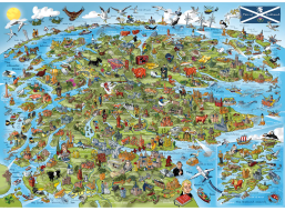 GIBSONS Puzzle Toto je Škótsko 1000 dielikov