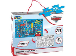 LUNA Obojstranné puzzle Autá: Bludisko 48 dielikov