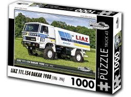 RETRO-AUTA Puzzle TRUCK č.45 Liaz 111.154 Dakar 1988 (1986 - 1996) 1000 dielikov