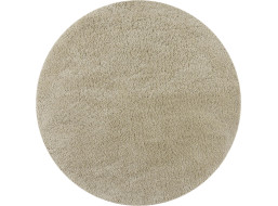 Kusový koberec Shaggy Teddy Natural kruh