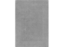 Kusový ručne tkaný koberec Tuscany Textured Wool Border Grey Marl