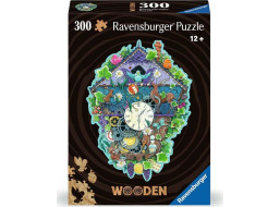 RAVENSBURGER Drevené obrysové puzzle Kukučkové hodiny 300 dielikov