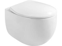 Závesné WC MEXEN EGG RIMLESS - biele + Duroplast sedátko slim, 30245000