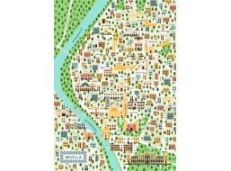 RAVENSBURGER Puzzle Mapa Sevilly 1000 dielikov