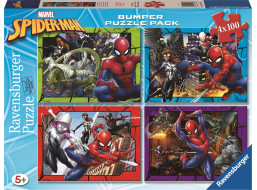 RAVENSBURGER Puzzle Spiderman 4x100 dielikov