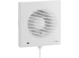 Kúpeľňový ventilátor MEXEN DXS 100 so spätnou klapkou a ovládaný lankom - biely, W9603-100K-00