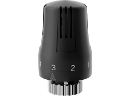 Termostatická hlavica pre radiátor MEXEN Cla ic - čierna - M30x1,5, W908-002-70