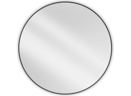 Okrúhle zrkadlo MEXEN LOFT 100 cm - čierny rám, 9850-100-100-000-70
