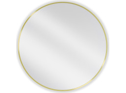 Okrúhle zrkadlo MEXEN LOFT 80 cm - zlatý rám, 9850-080-080-000-50