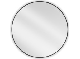 Okrúhle zrkadlo MEXEN LOFT 80 cm - čierny rám, 9850-080-080-000-70