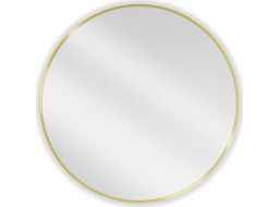 Okrúhle zrkadlo MEXEN LOFT 85 cm - zlatý rám, 9850-085-085-000-50