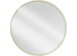 Okrúhle zrkadlo MEXEN LOFT 90 cm - zlatý rám, 9850-090-090-000-50