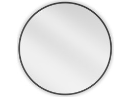 Okrúhle zrkadlo MEXEN LOFT 60 cm - čierny rám, 9850-060-060-000-70