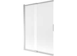 Vaňová zástena s posuvnými dverami MEXEN FOX 120x150 cm - chrómová - mliečne sklo, 891-120-002-01-30