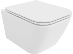 Závesné WC MEXEN MADOX RIMLESS - biele + Duroplast sedátko, 30154000