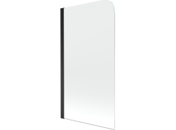 Vaňová zástena MEXEN FELIX 1 70x140 cm - čierna - číre sklo, 890-070-001-70-00