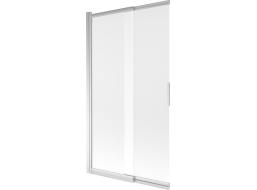 Vaňová zástena s posuvnými dverami MEXEN FOX 100x150 cm - chrómová - mliečne sklo, 891-100-002-01-30