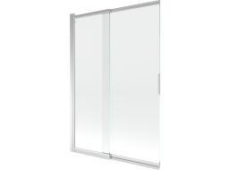 Vaňová zástena s posuvnými dverami MEXEN FOX 120x150 cm - chrómová - číre sklo, 891-120-002-01-00