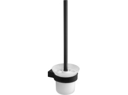 Závesná WC kefa MEXEN ADOX - kov/sklo - čierna, 7018250-70