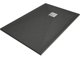 Sprchová vanička MEXEN STONE+ 70x90 cm - tmavo šedá - minerálny kompozit, 44717090