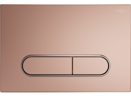 Ovládacie tlačidlo splachovadla Mexen Fenix 11 - rose gold - dvojčinné - plastové, 601105