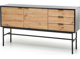 Komoda MURANO - 160x40x86 cm - dub artisan/čierna
