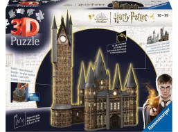 RAVENSBURGER Svietiace 3D puzzle Nočná edícia Harry Potter: Rokfortský hrad - Astronomická veža 626 dielikov