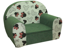 Detské kresielko MYŠKA MINNIE červená - zelené