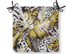 Podsedák MIA 38x38 cm - Panter - žltý