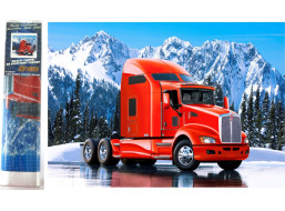 Norimpex Diamantové maľovanie Červený kamión Kenworth 30x40 cm