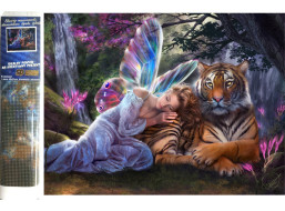 Norimpex Diamantové maľovanie Motýlia víla 30x40 cm