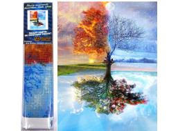 Norimpex Diamantové maľovanie Strom štvoro ročných období 30x40 cm