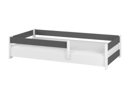 Detská posteľ SIMPLE - tmavo šedá - 160x80 cm