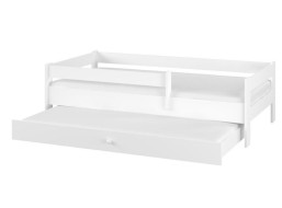 Detská posteľ SIMPLE s prístelkou - biela - 180x80 cm