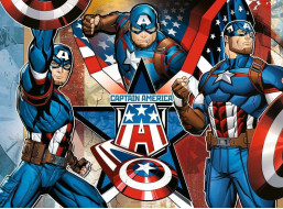 RAVENSBURGER Puzzle Marvel: Kapitán Amerika XXL 100 dielikov