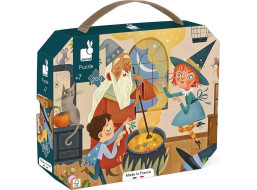 JANOD Puzzle v kufríku Magická škola kúziel 200 dielikov