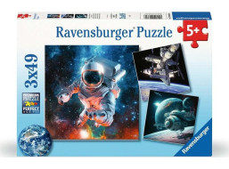 RAVENSBURGER Puzzle Preskúmanie vesmíru 3x49 dielikov