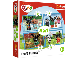TREFL Puzzle Bing: Ročné obdobie 4v1 (12,15,20,24 dielikov)