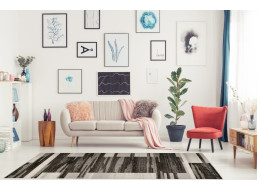 Kusový koberec SARI Form - čierny