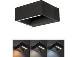 LED vonkajšie nástenné osvetlenie Ragusa, 7W, 450lm, 3 CCT